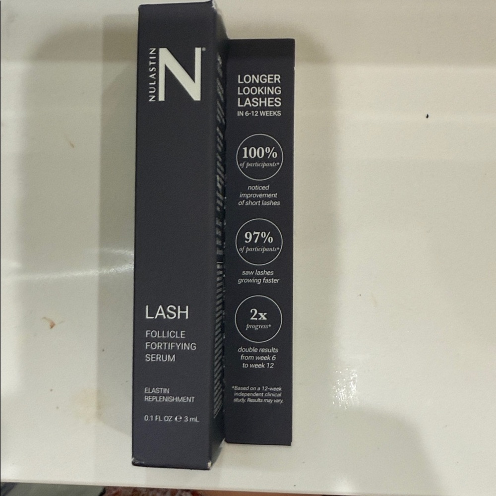 Nulastin Lash Follicle Fortifying Serum.
New in sealed box